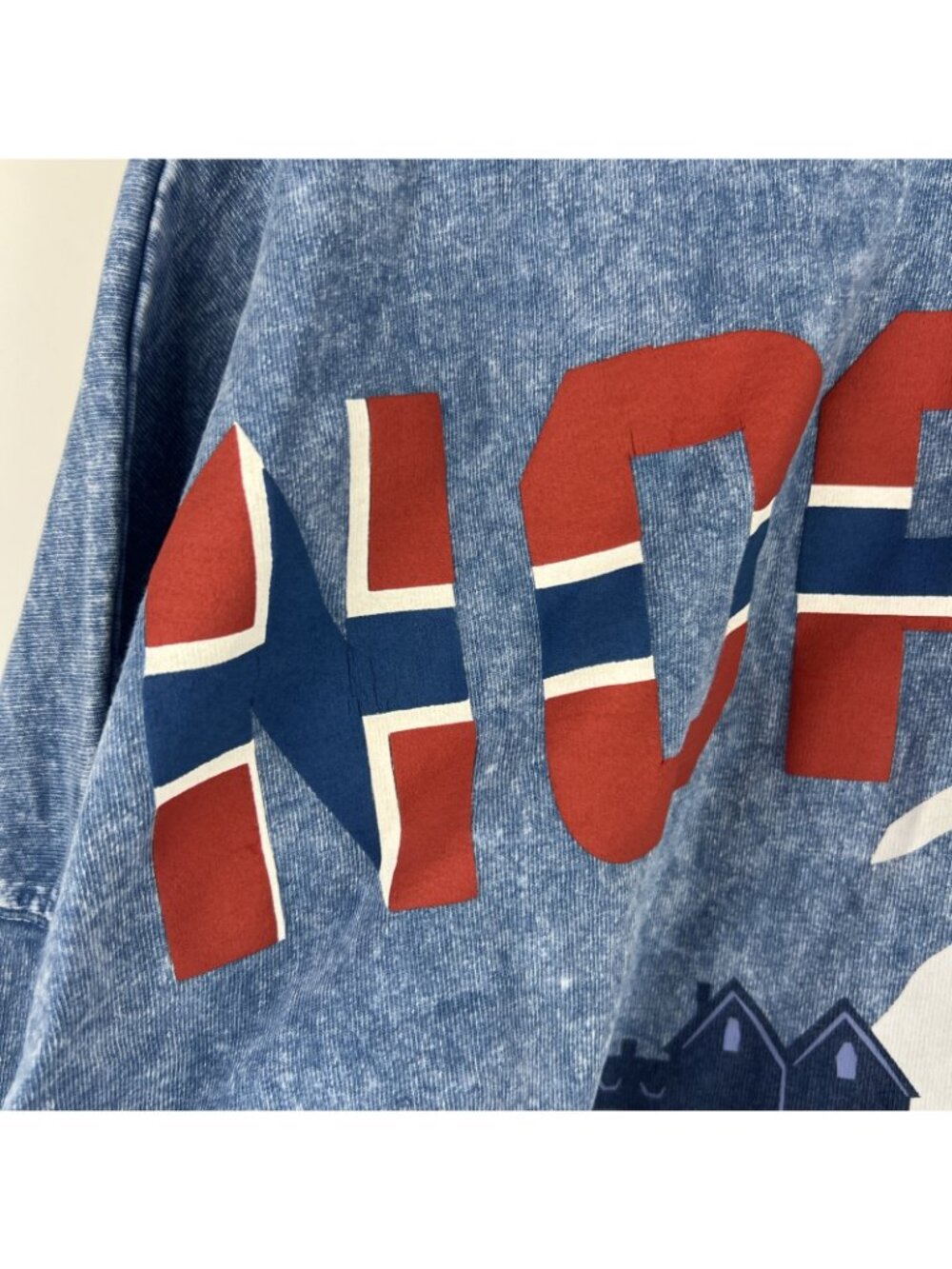 Disney Epcot Norway Spirit Jersey Long Sleeve Shirt Adult Large Blue - Picture 5 of 7